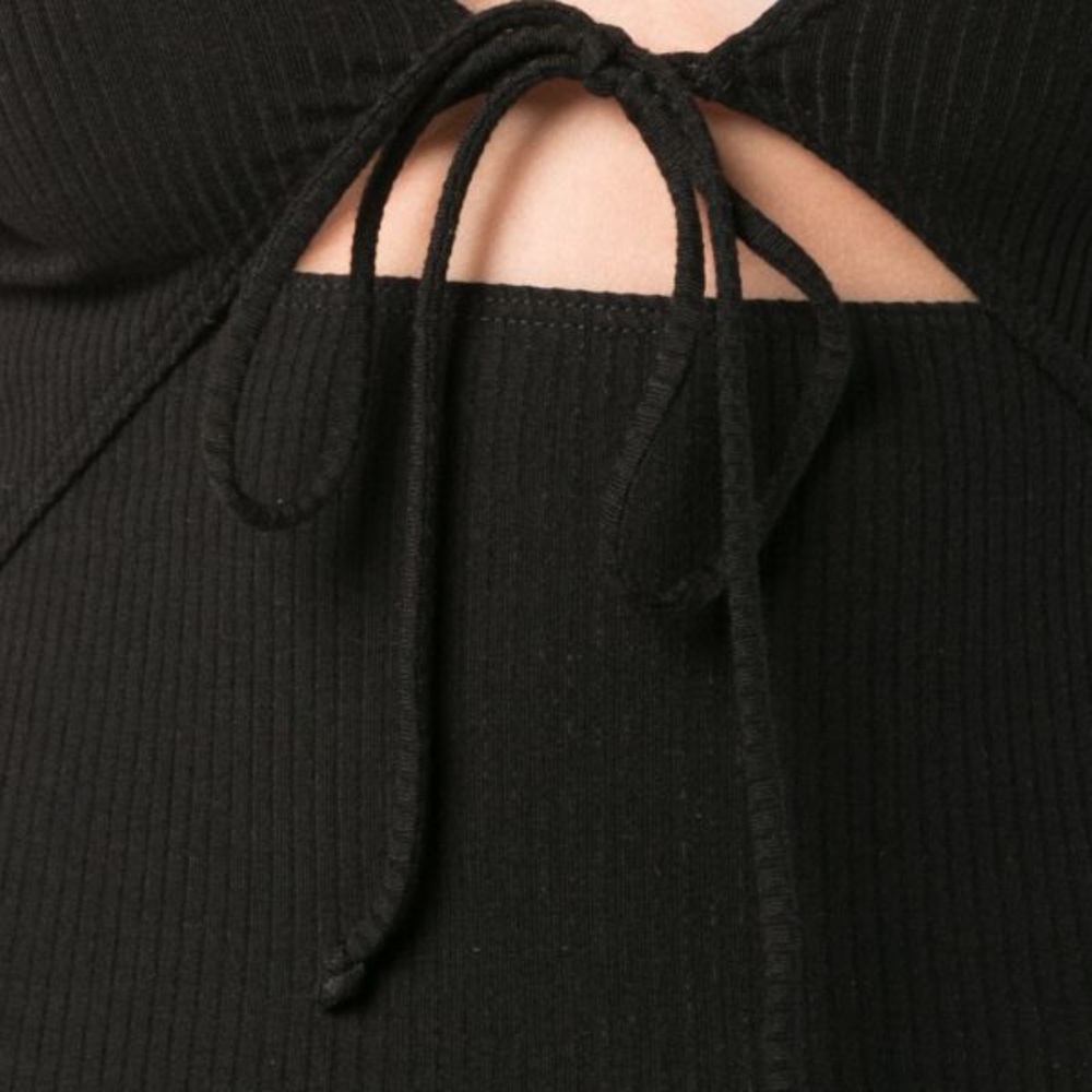 Reformation Tash Dress in Black - Picture 4 of 5